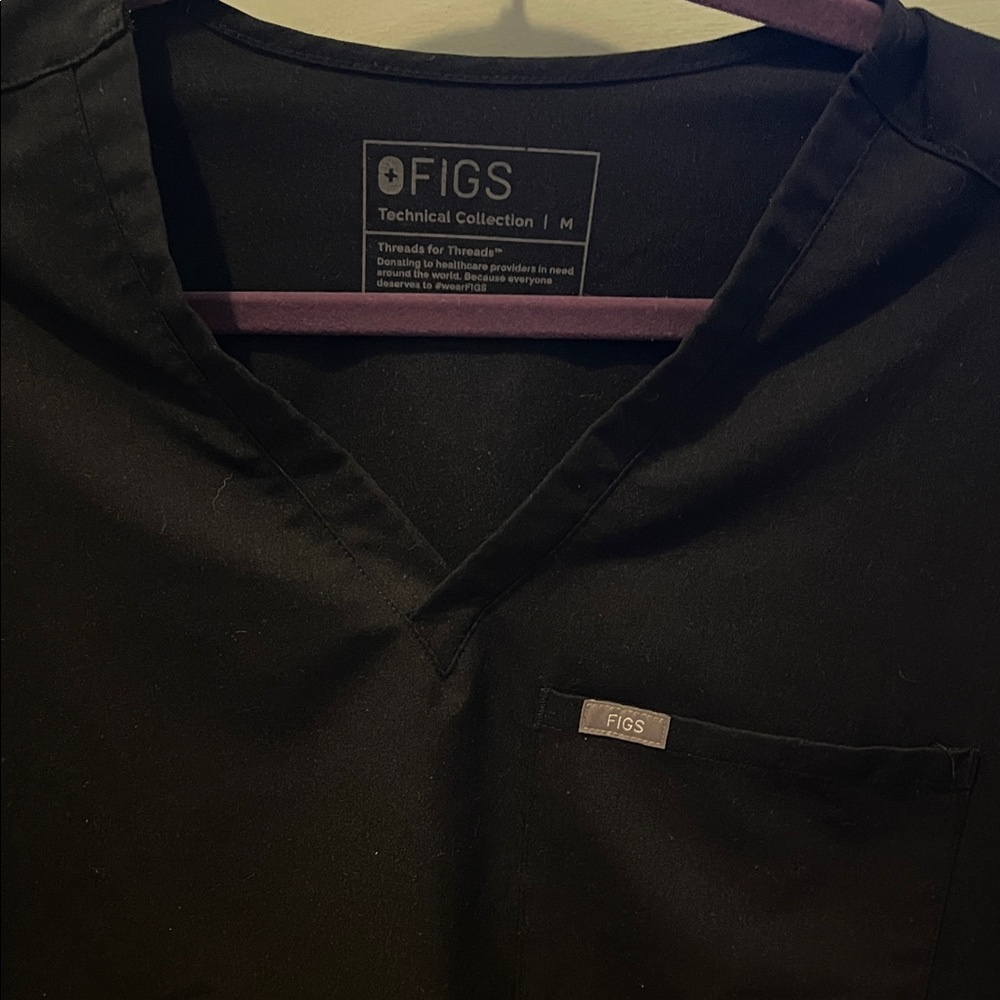Figs Black Catarina one pocket women’s size M